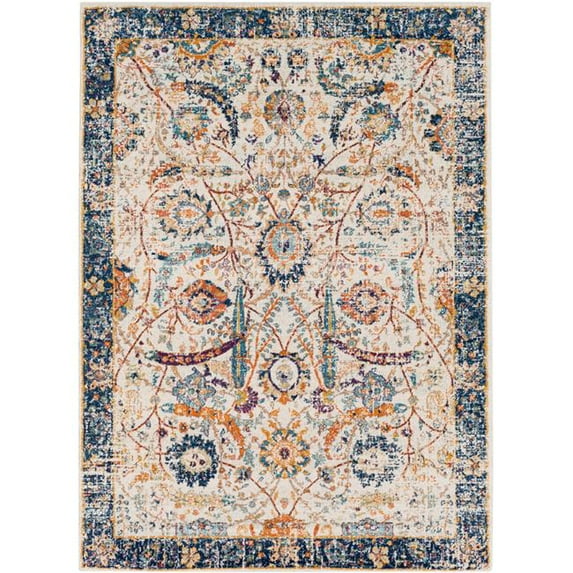 Surya HAP1014-31157 Harput Area Rug 3' 11" x 5' 7" Blue Orange