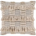 thumbnail image 1 of Surya Helena HNA-001 20 x 20" Square Cotton Pillow Cover in Light Beige/Cream, 1 of 1