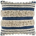 thumbnail image 1 of Surya Helena HNA-005 18"Hx18"W Square Cotton Pillow Kit in Navy/Light Beige, 1 of 1