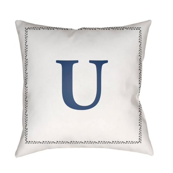 Surya Initials 18" x 18" Medium Square Throw Pillow INT021-1818