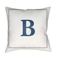 thumbnail image 1 of Surya  Initials 18 x 18 x 4 in. Throw Pillow - White - Medium, 1 of 2