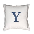 thumbnail image 1 of Surya Initials Bold Outdoor Pillow, 1 of 2