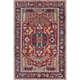 thumbnail image 1 of Surya Iris IRS-2317 90 x 114" Rectangle Fabric Rug in Burgundy Red/Blue, 1 of 8
