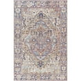 thumbnail image 1 of Surya Iris IRS-2360 90x114" Rectangle Fabric Rug in Brown/Dark Blue/Light Olive, 1 of 7