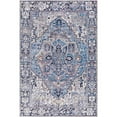 thumbnail image 1 of Surya Iris IRS-2362 90 x 114" Rectangle Fabric Rug in Denim/Dark Blue/Lilac, 1 of 7
