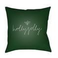 thumbnail image 1 of Surya  Holly Jolly II Square Throw Pillow - Green & White - 18 x 18 x 4 in., 1 of 2
