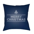 thumbnail image 1 of Surya  Merry Christmas III Square Throw Pillow - Navy & White - 18 x 18 x 4 in., 1 of 2