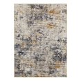 thumbnail image 1 of Surya Jefferson 106x141" Rectangle Modern Fabric Rug in Charcoal/Yellow, 1 of 3