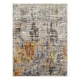 thumbnail image 1 of Surya Jefferson 31x87" Runner Modern Fabric Rug in Gray/Orange, 1 of 3