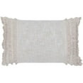 thumbnail image 1 of Surya Kandie KDE-003 14"H x 22"W Down Fill Cotton Pillow Cover in Light Gray, 1 of 4