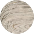thumbnail image 1 of Surya Kavita KVT-2304 96 x 96" Round Wool Rug in Gray/Charcoal/Mustard, 1 of 4