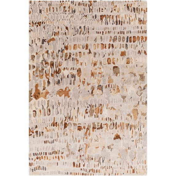 Surya Kavita KVT-2318 72 x 108" Rectangle Wool Rug in Light Beige/Brown/Gray