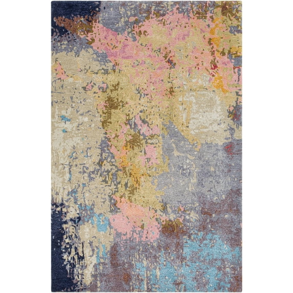 Kavita Hand Tufted Modern Rugs in Khaki