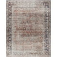 thumbnail image 1 of Surya Kemer 106x144" Rectangle Traditional Fabric Rug in Charcoal/Red, 1 of 2