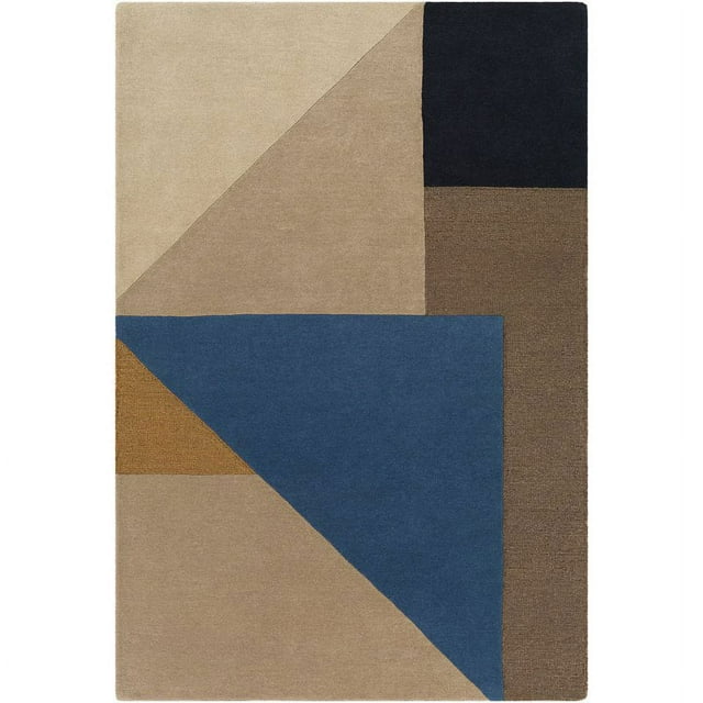 Surya Kennedy KDY-3027 60 x 90" Rectangle Wool Rug in Brown/Navy/Light Beige