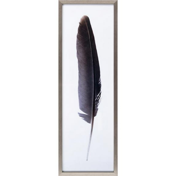 Surya Kislay KIY-001 35"Hx12"W Rectangle Plastic Wall Art Piece in Purple/Gray