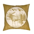 thumbnail image 1 of Artistic Weavers Lodge Cabin Moose Pillow Poly Filled 26' x 26', 1 of 7
