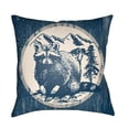 thumbnail image 1 of Artistic Weavers LGCB2001-2020 Artistic Weavers Lodge Cabin Raccoon Ridge Poly Filled Pillow - Navy & Beige - 20 x 20 ft., 1 of 9