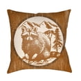thumbnail image 1 of Artistic Weavers Lodge Cabin Raccoon Ridge Pillow Poly Filled 22' x 22', 1 of 9
