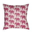 thumbnail image 1 of Surya LOTA-ELPH2-1818 Lolita 18" Wide Square Novelty Elephants Polyester Outdoor Accent, 1 of 7