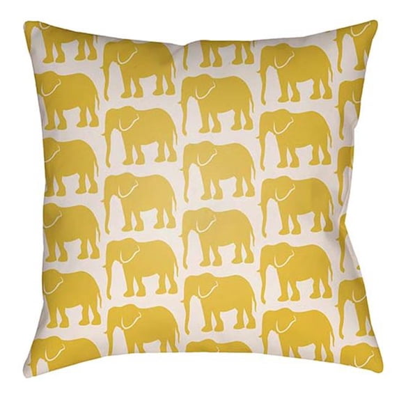 Artistic Weavers LOTA1412-2020 Lolita Square Pillow, Bright Yellow & Ivory - 20 x 20 ft.