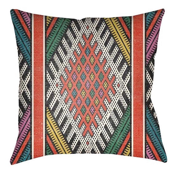 Indoor Outdoor LOTA1431-1818 Square 18" x 18" Pillow Cover + Polyfill
