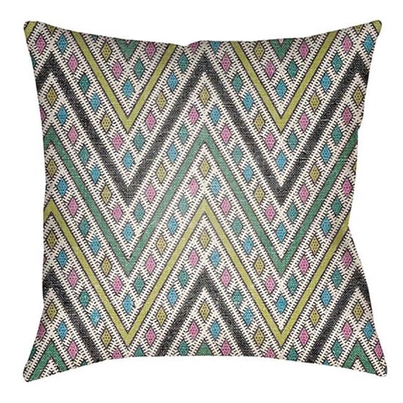 Artistic Weavers LOTA1440-2020 Lolita Square Pillow, Kelly & Lime Green - 20 x 20 ft.