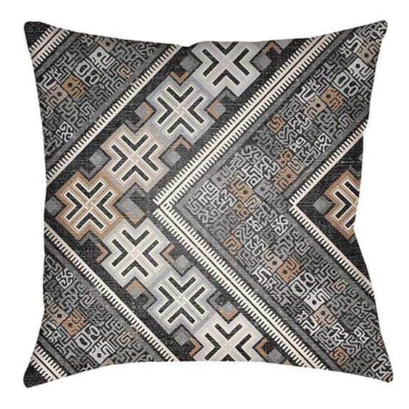 Artistic Weavers LOTA1513-2020 Lolita Square Pillow, Gray & Light Gray - 20 x 20 ft.