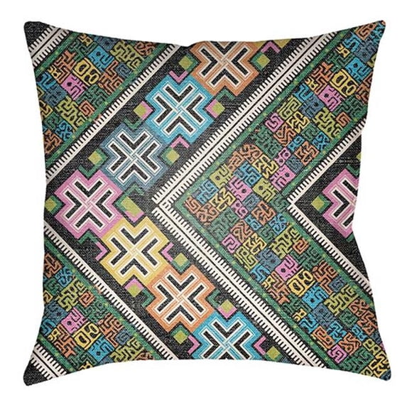 Indoor Outdoor LOTA1507-2222 Square 22" x 22" Pillow Cover + Polyfill