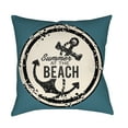 thumbnail image 1 of Surya LTCH-ANCHRBCH-1818 Litchfield 18" Wide Square Novelty "Summer at the Beach, 1 of 3