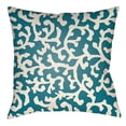 thumbnail image 1 of Artistic Weavers LTCH1392-2020 Litchfield Square Pillow, Teal & Ivory - 20 x 20 ft., 1 of 1