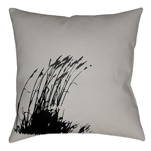 Artistic Weavers LTCH1493-1616 Litchfield Square Pillow, Gray & Onyx Black - 16 x 16 ft.