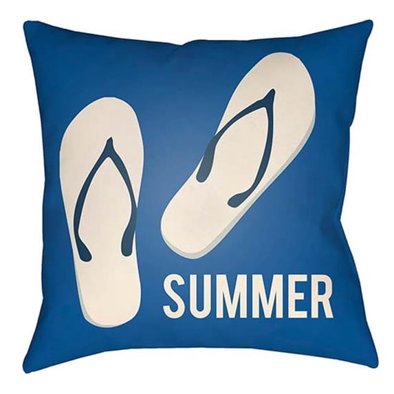 Artistic Weavers LTCH1445-1818 Litchfield Square Pillow, Blue - 18 x 18 ft.
