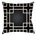 thumbnail image 1 of Artistic Weavers LTCH1125-2020 Litchfield Square Pillow, Onyx Black & Ivory - 20 x 20 ft., 1 of 7