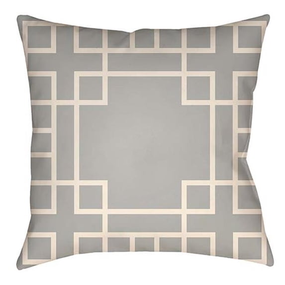 Artistic Weavers LTCH1129-2626 Litchfield Square Pillow, Gray & Ivory - 26 x 26 ft.