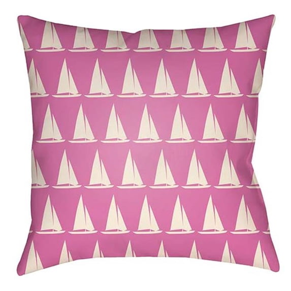 Artistic Weavers LTCH1411-2020 Litchfield Square Pillow, Fuchsia & Ivory - 20 x 20 ft.