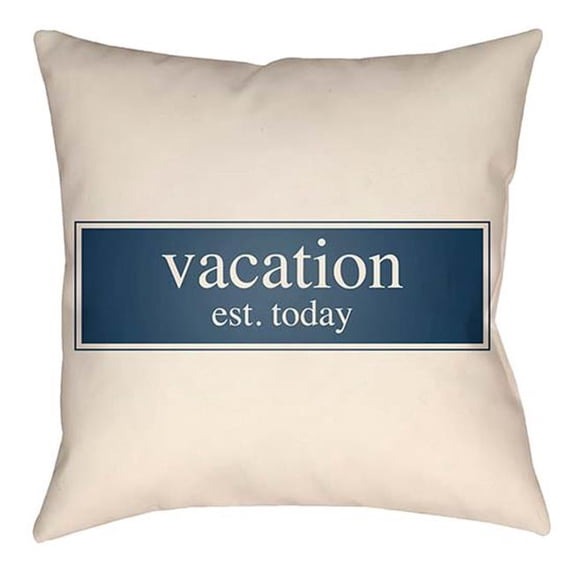 Artistic Weavers LTCH1426-2626 Litchfield Square Pillow, Navy Blue & Ivory - 26 x 26 ft.