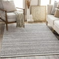 thumbnail image 1 of Surya La Casa LCS-2304 60x87" Rectangle Global Cotton Area Rug in Black/Cream, 1 of 7