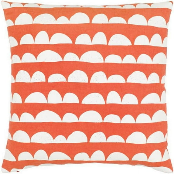 Surya Lachen 13 x 20" Lumbar Polyester Fill Pillow Kit in Burnt Orange/Cream