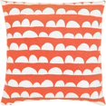 thumbnail image 1 of Lachen Woven Modern Pillow Cover in Burnt Orange, Cream, 1 of 4
