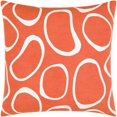 thumbnail image 1 of Lachen Woven Modern Pillow Cover in Burnt Orange, Cream, 1 of 4