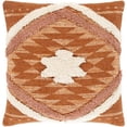 thumbnail image 1 of Lachlan Hand Woven Rustic Pillow Cover in Beige, Burnt Orange, 1 of 2