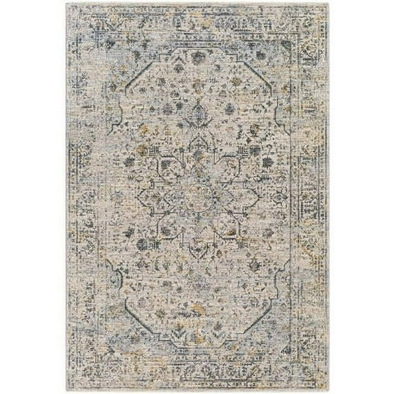 Surya Laila LAA-2311 144 x 180" Rectangle Traditional Fabric Rug in Cream/Teal