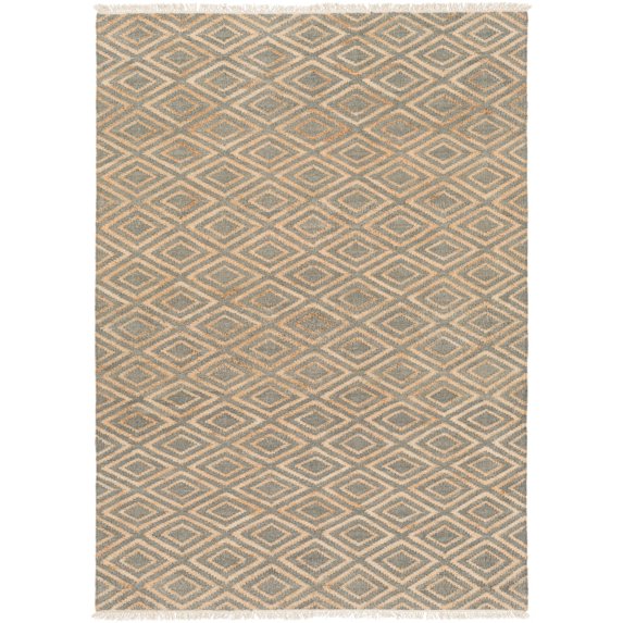 Laural LRL6006 Area Rug in Ivory, Beige, Moss