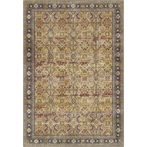 Leicester Machine Woven Area Rug - Dark Blue - 4'3" x 5'11"