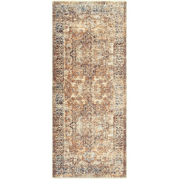 Surya Lincoln LIC-2306 39 x 96" Runner Traditional Fabric Rug in Multi-Color