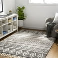 thumbnail image 1 of Surya Lyon 108x144" Rectangle Contemporary Fabric Rug in Gray/White, 1 of 7