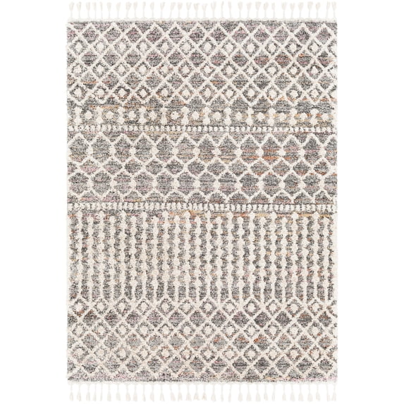 Lyon Machine Woven Global Rugs in Mauve