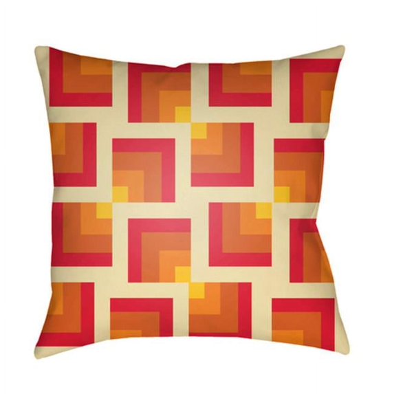 Surya MD085-2020 Moderne 20 x 20 x 4 in. Throw Pillow, Red - Medium