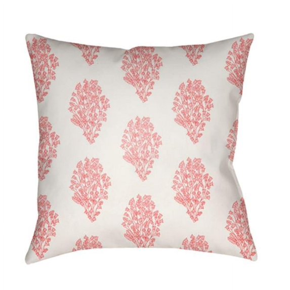 Surya MF010-1818 Moody Floral 18 x 18 x 4 in. Throw Pillow, White - Medium